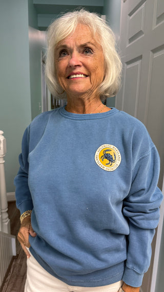S Solomons Bridge Sweatshirt With Crab Emblem