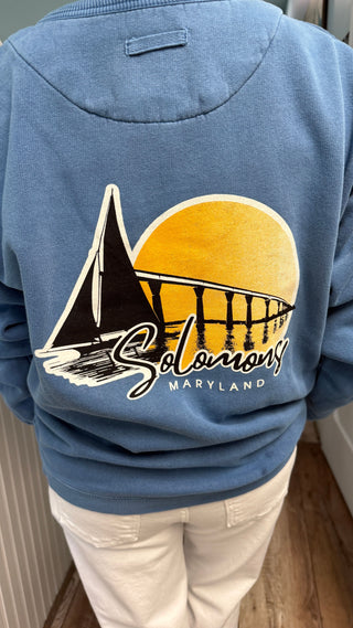 M Solomons Bridge Sweatshirt With Crab Emblem