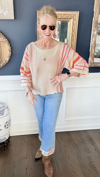 COCO + CARMEN - EverStretch Flare Crop with Crochet Floral Trim