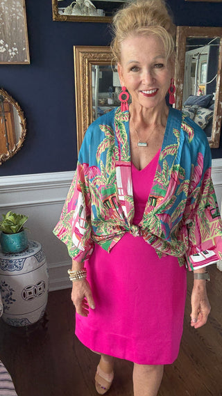 Gretchen Scott Harlot Dress | V-Neck Empire Waist Resort Dress