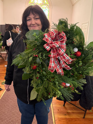 Holiday Greens Wreath Workshop, December 6, at the Solomons Mission Center.