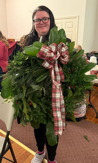 Holiday Greens Wreath Workshop, December 6, at the Solomons Mission Center.
