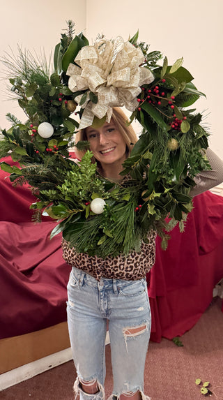 Holiday Greens Wreath Workshop, December 6, at the Solomons Mission Center.