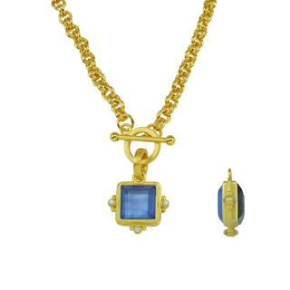 Betty Carré Vitoria reversible Midnight Blue and Tanzanite necklace