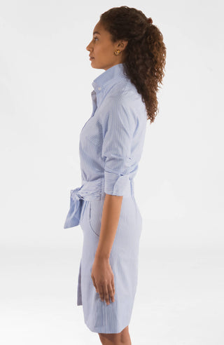 Gretchen Scott LLC - Wash & Wear Breezy Blouson Dress - Stripe