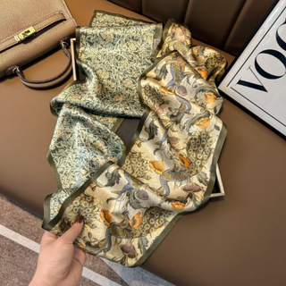 100% Silk Skinny Scarf