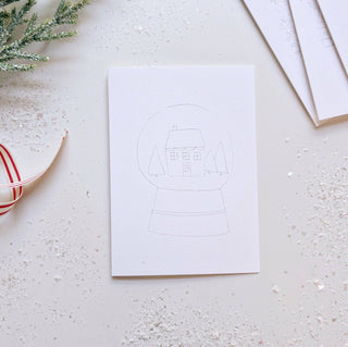 emily lex studio - Christmas cheer paintable notecard