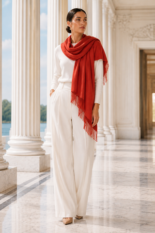 Designer House Fringe Shawl Stole