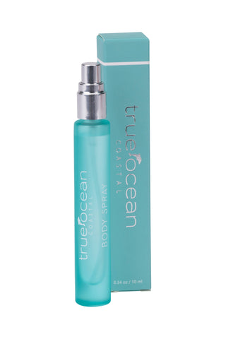 True Ocean - True Ocean Body Spray - Pocket True Ocean Coastal Pocket Body Spray | Travel-Size Beach Fragrance Mist | 0.34 oz