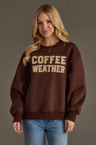 Panache Dark Brown Coffee Weather Sweatshirt