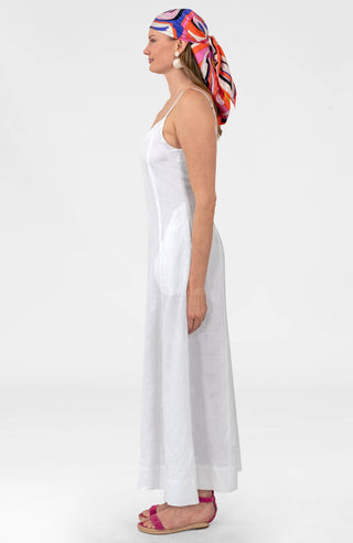 Gretchen Scott Fluid Drape Linen Maxi Dress | 100% Linen Summer Maxi Dress with Pockets