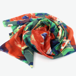Autumn Garden Fall Print Scarf