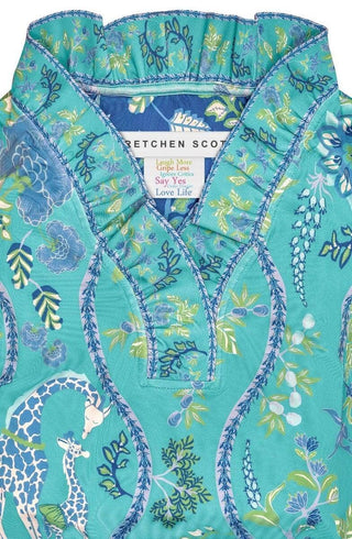 Gretchen Scott LLC - Ruffneck Dress - Jungle Symphony