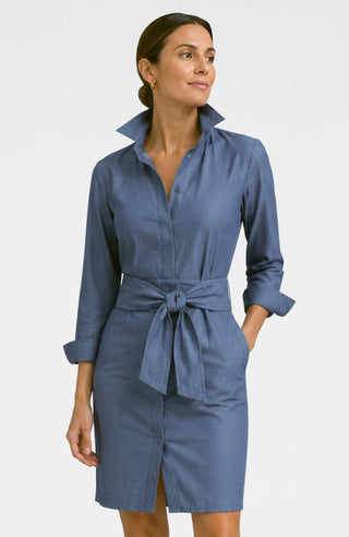 Gretchen Scott LLC - Breezy Blouson-Chambray
