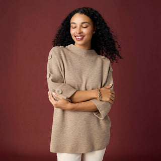 Coco + Carmen Heavenly-Luxe Funnel Neck Sweater