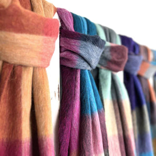 Shupaca Alpaca-Blend Plaid Scarf – Kaleidoscope