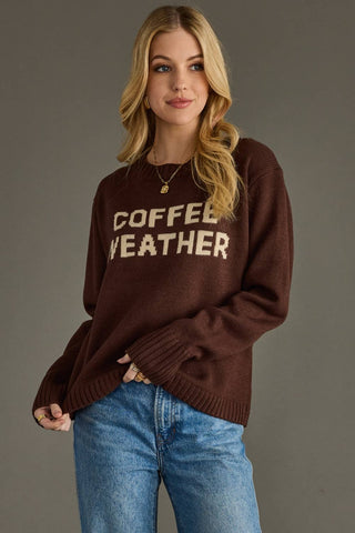 xlarge Panache Apparel Co. - Dk. Brown Coffee Weather Sweater