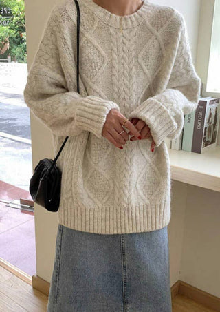 Pink Pineapple - Heavy Super Soft Oversized Classic Fisherman Sweater