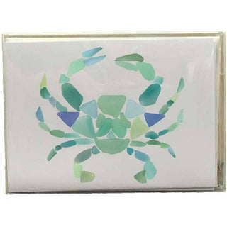 B McVan Designs - Sea Glass Crab Box Note Cards Assortment- Coastal