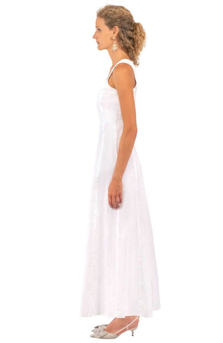 Gretchen Scott Fonteyn Dress Long – Timeless Elegance in Stretch Cotton Sateen