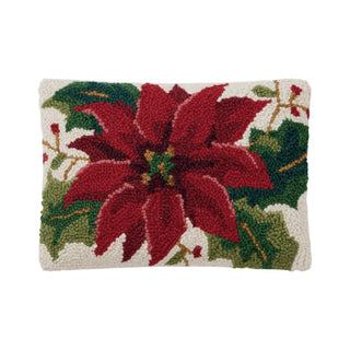 Peking Handicraft - Christmas Poinsettia Hook Pillow
