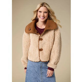 Coco + Carmen Harbor Reversible Faux Lamb Jacket