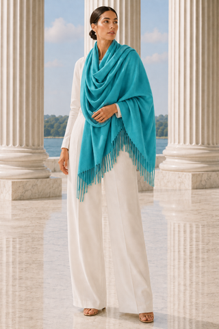 Designer House Fringe Shawl Stole