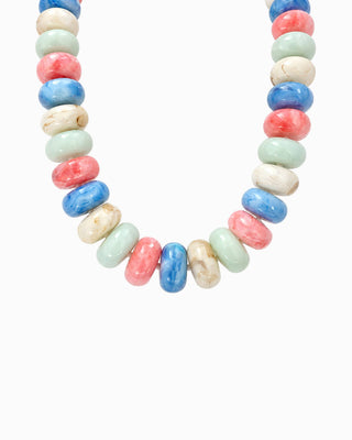 Sessori - Chunky Marble Seed Bead Statement Necklace