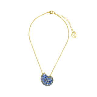 Hand-Crocheted Shell Pendant Necklace – 18K Gold&nbsp;