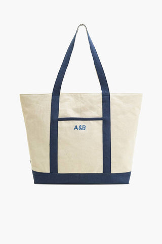 America & Beyond - Seaside Crab Hand-Beaded Nautical Boat Tote