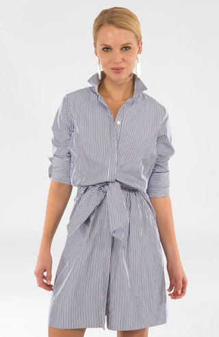 Gretchen Scott LLC - Wash & Wear Breezy Blouson Dress - Stripe
