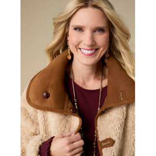 Coco + Carmen Harbor Reversible Faux Lamb Jacket