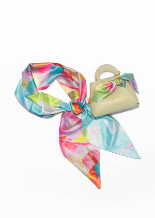 Default Title Winton and Waits - Flamingo Abstract Accessory Scarf