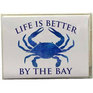 B McVan Designs - Navy Crab - Life is Better by the Bay Boxed Note Cards