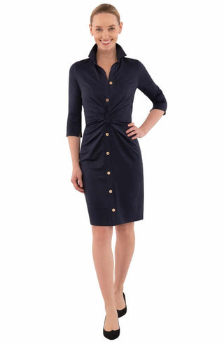 Gretchen Scott LLC - Twist & Shout Dress - Solid