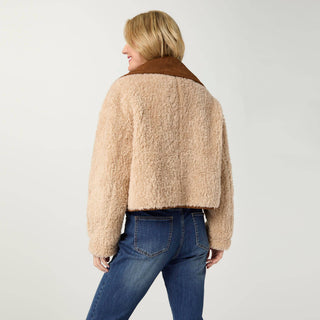Coco + Carmen Harbor Reversible Faux Lamb Jacket