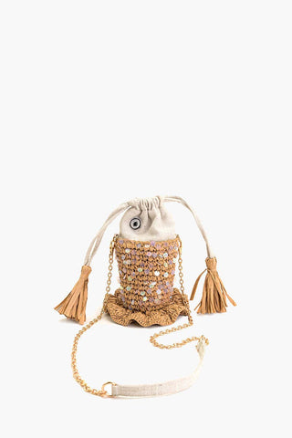 America & Beyond - Ocean Whimsy Raffia Fish Bag
