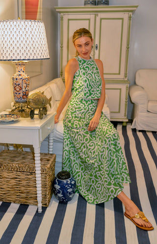 Gretchen Scott Sexy Summer Swirl Maxi Skirt | Colorful Resort Wear Skirt with Pockets