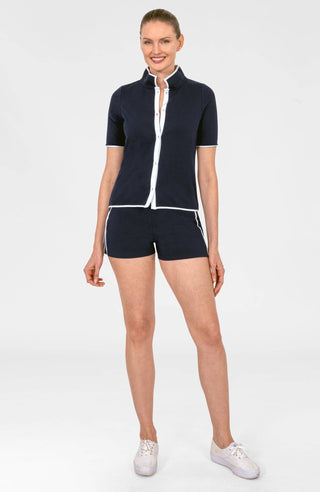 Gretchen Scott LLC - Trim It Up Cardi Sweatshirt
