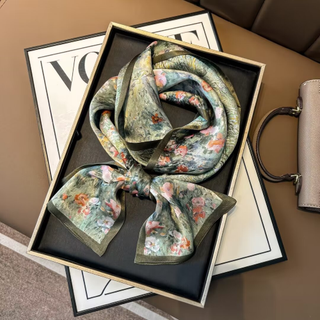 100% Silk Skinny Scarf