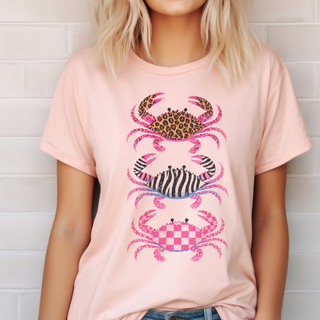Preppy Crab Beach Resort Graphic T-Shirt