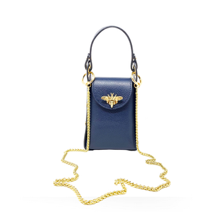 Genuine Italian Leather Butterfly Crossbody Bag | Made in Italy