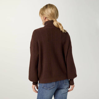 Coco + Carmen Heavenly-Luxe Textured Turtleneck Sweater