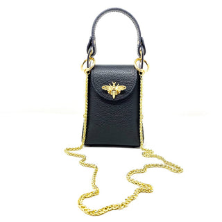 Genuine Italian Leather Butterfly Crossbody Bag | Made in Italy
