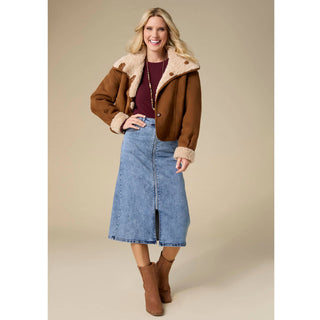 Coco + Carmen Harbor Reversible Faux Lamb Jacket