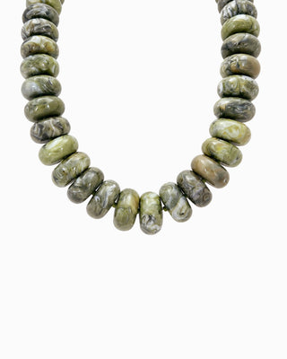 Sessori - Chunky Marble Seed Bead Statement Necklace