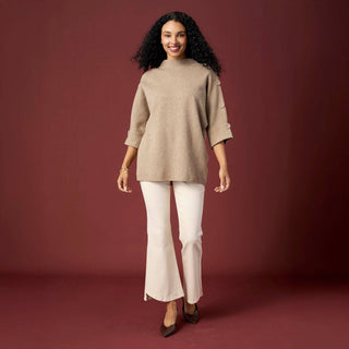 Coco + Carmen Heavenly-Luxe Funnel Neck Sweater