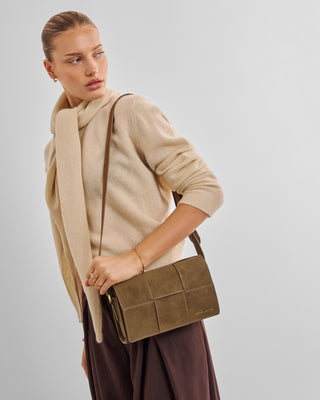 Katie Loxton Taya Suedette Crossbody Bag Caramel