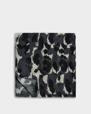 Katie Loxton Printed Scarf Brush Stroke Leopard Grey Black White