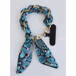 Junk Gypsy turquoise gem medallion phone chain